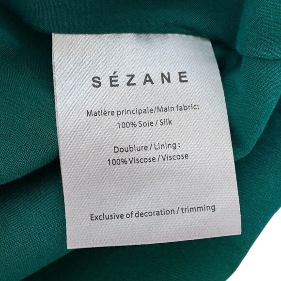 Sézane Anastasia Silk Wrap Dress Size 36 - Picture 9 of 9
